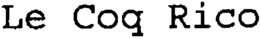 LE COQ RICO trademark