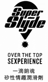 SUPER SLYDE OVER THE TOP SEXPERIENCE trademark