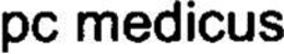 PC MEDICUS trademark