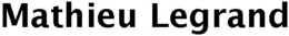 MATHIEU LEGRAND trademark