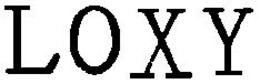 LOXY trademark