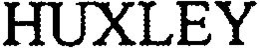 HUXLEY trademark