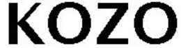 KOZO trademark