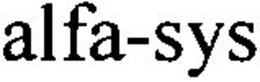 ALFA-SYS trademark