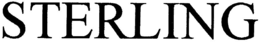 STERLING trademark