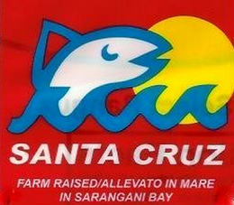 SANTA CRUZ FARM RAISED ALLEVATO IN MARE IN SARANGANI BAY trademark