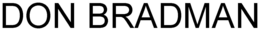 DON BRADMAN trademark