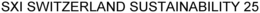 SXI SWITZERLAND SUSTAINABILITY 25 trademark