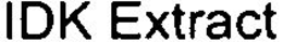 IDK EXTRACT trademark