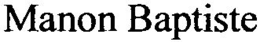 MANON BAPTISTE trademark