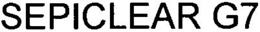 SEPICLEAR G7 trademark