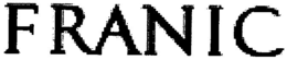 FRANIC trademark