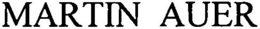 MARTIN AUER trademark