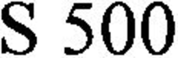 S 500 trademark