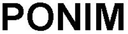 PONIM trademark