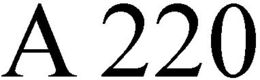 A 220 trademark