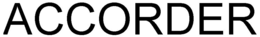 ACCORDER trademark