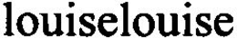 LOUISELOUISE trademark