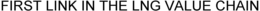 FIRST LINK IN THE LNG VALUE CHAIN trademark