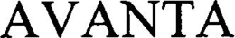 AVANTA trademark