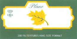 PLANE CAGS 200 FILTERTUBES KING SIZE FORMAT trademark