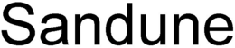 SANDUNE trademark