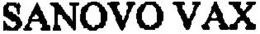 SANOVO VAX trademark