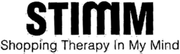 STIMM SHOPPING THERAPY IN MY MIND trademark