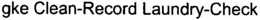 GKE CLEAN-RECORD LAUNDRY-CHECK trademark