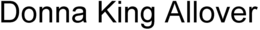 DONNA KING ALLOVER trademark