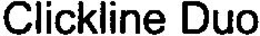 CLICKLINE DUO trademark
