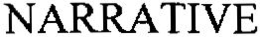 NARRATIVE trademark