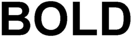 BOLD trademark
