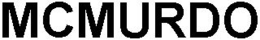 MCMURDO trademark