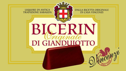 BICERIN ORIGINALE DI GIANDUJOTTO VINCENZI DAL 1930 LIQUORE DI ANTICA TRADIZIONE SABAUDA DALLA RICETTA ORIGINALE DI CASA VINCENZI trademark