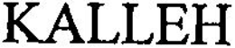 KALLEH trademark