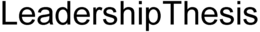 LEADERSHIPTHESIS trademark