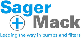 SAGER + MACK LEADING THE WAY IN PUMPS AND FILTERS trademark