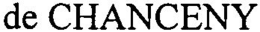 DE CHANCENY trademark