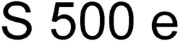 S 500 E trademark