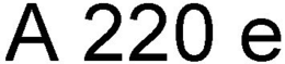A 220 E trademark
