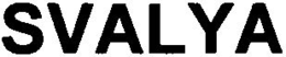 SVALYA trademark