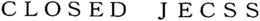 CLOSED JECSS trademark