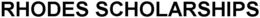 RHODES SCHOLARSHIPS trademark
