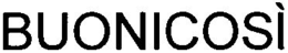 BUONICOSÌ trademark