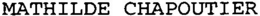 MATHILDE CHAPOUTIER trademark