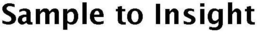 SAMPLE TO INSIGHT trademark