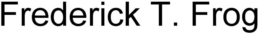 FREDERICK T. FROG trademark