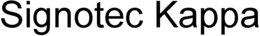 SIGNOTEC KAPPA trademark