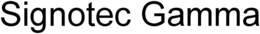 SIGNOTEC GAMMA trademark